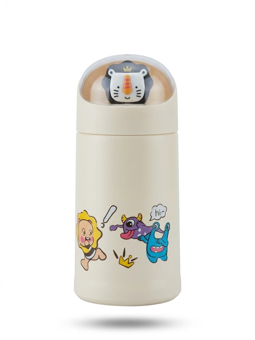 Little Cub Double Wall Glass Fun Mug