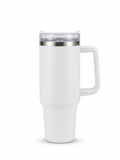 Grey Tumbler with Straw Stainless Steel 1.18L