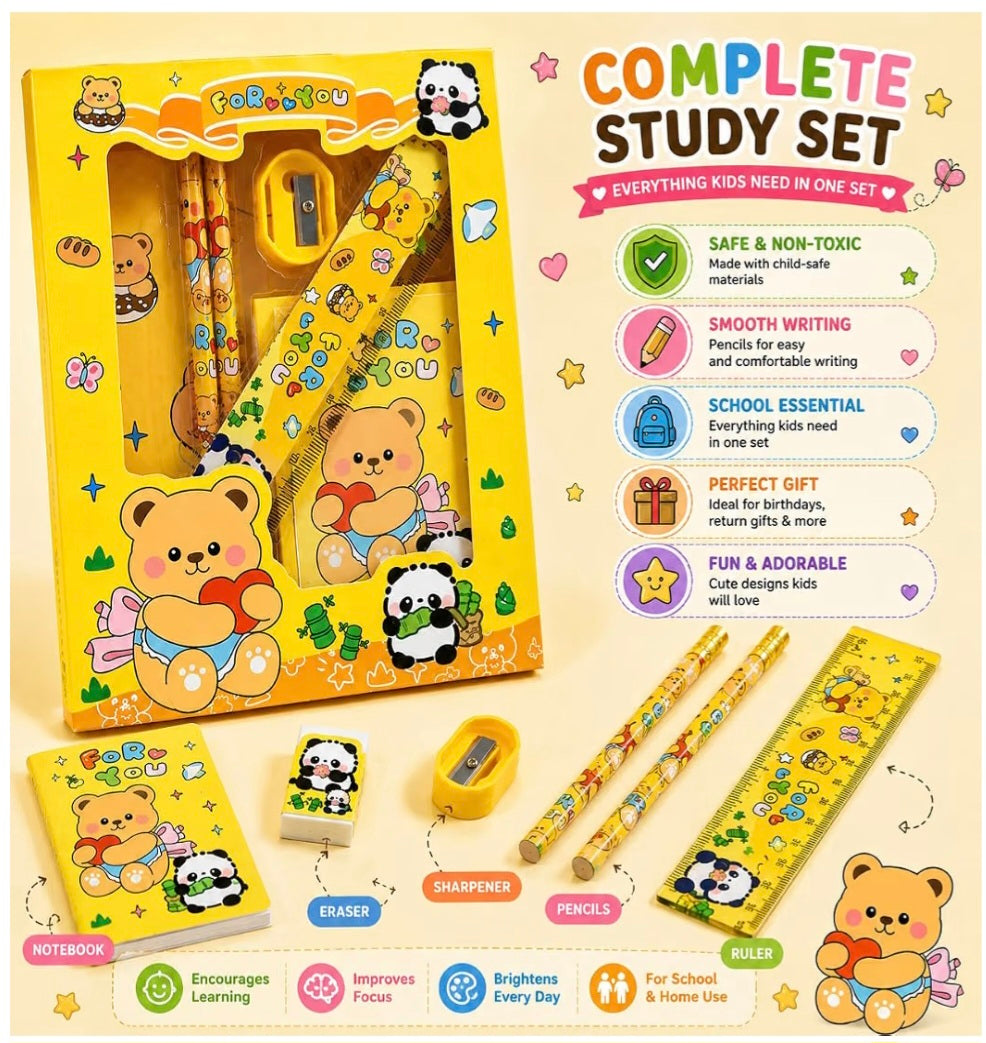Teddy Bear Stationary Set for Kids