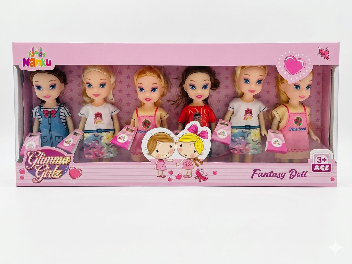 Glimmer Girlz Cafe Playset 6pcs