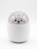 Mini Trash Can with Lid Cute Desktop Trash for Home Office Bedroom & Car-White