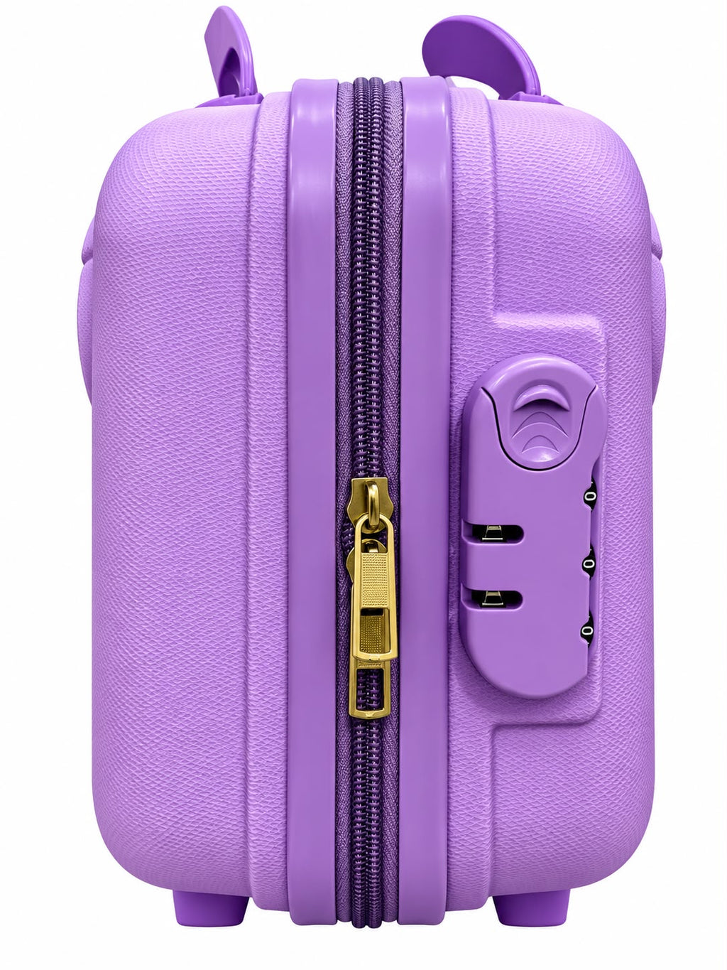 Cartoon Bear Storage Box For Travel Case Vanity Organiser Makeup Accessories Mini Luggage Vanity Bag Hard Shell ABS Durable Portable with Lock-1PCS-Purple