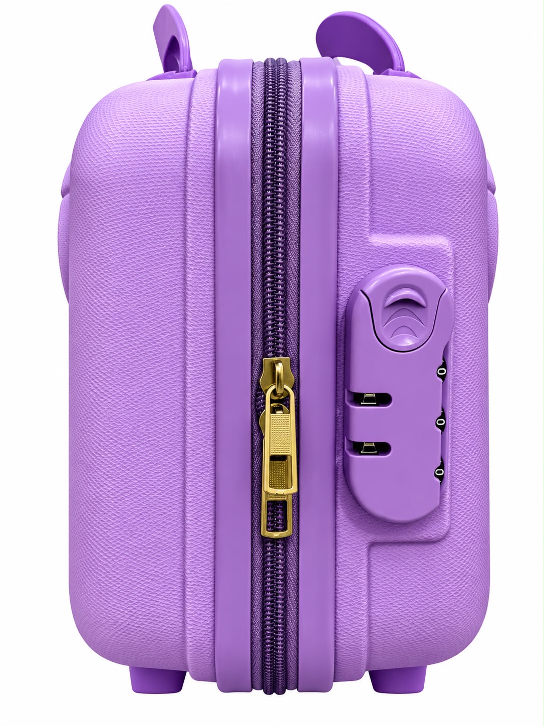 Cartoon Bear Storage Box For Travel Case Vanity Organiser Makeup Accessories Mini Luggage Vanity Bag Hard Shell ABS Durable Portable with Lock-1PCS-Purple