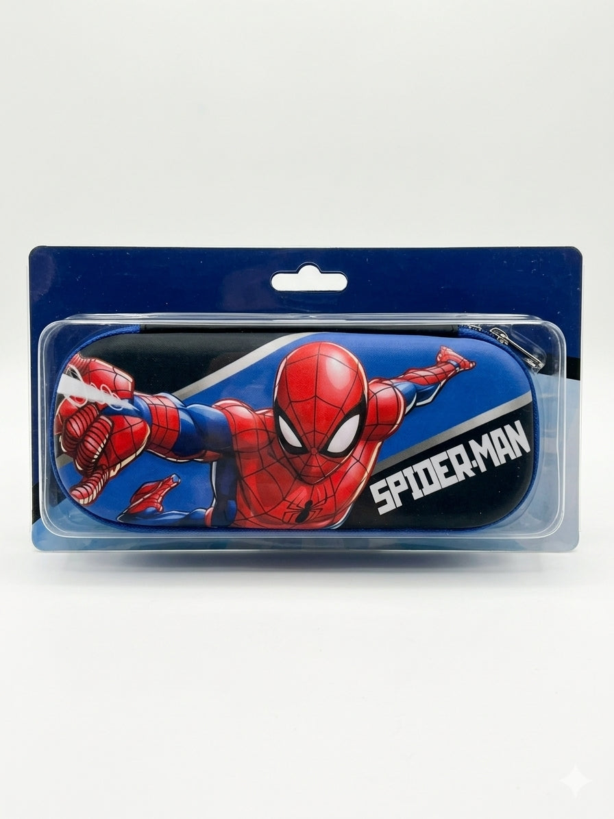 Pencil Case for Kids Boys 3D Spiderman Large Capacity Waterproof Pencil Box