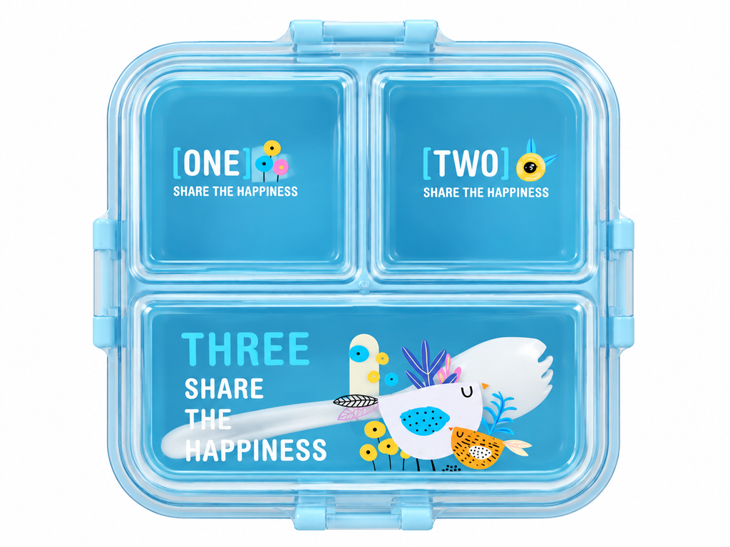 My Lunch 2 Layer Plastic Lunch Box Blue
