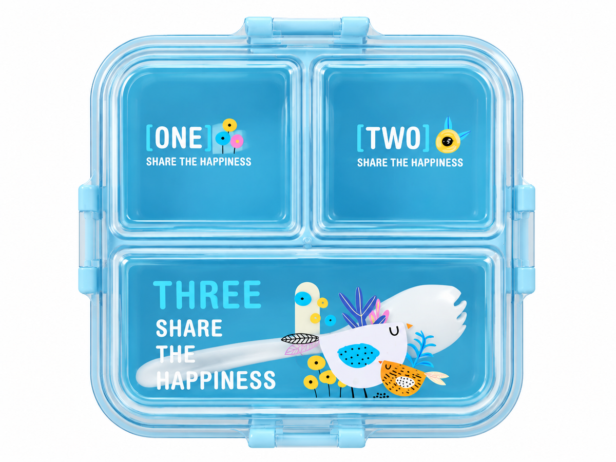 My Lunch 2 Layer Plastic Lunch Box Blue
