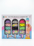 Ekta Ice Pop Beads & Charms Set for Girls DIY Jewelry Making Kit with Alphabet Heart and Star Beads