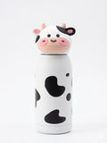 Stainless Steel Kids White Cow Water Bottle with 400ML
