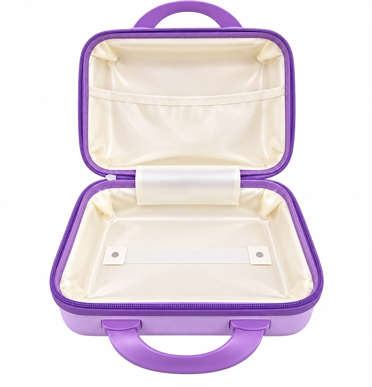 Cartoon Bear Storage Box For Travel Case Vanity Organiser Makeup Accessories Mini Luggage Vanity Bag Hard Shell ABS Durable Portable with Lock-1PCS-Purple