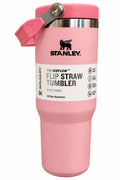 Stanley Quencher H2.0 Flow State Tumbler, 30 oz, Pink Handle and Straw-880ml