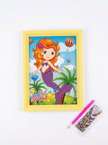 DIY 5D Mermaid Diamond Painting Kit –Craft Set with Frame