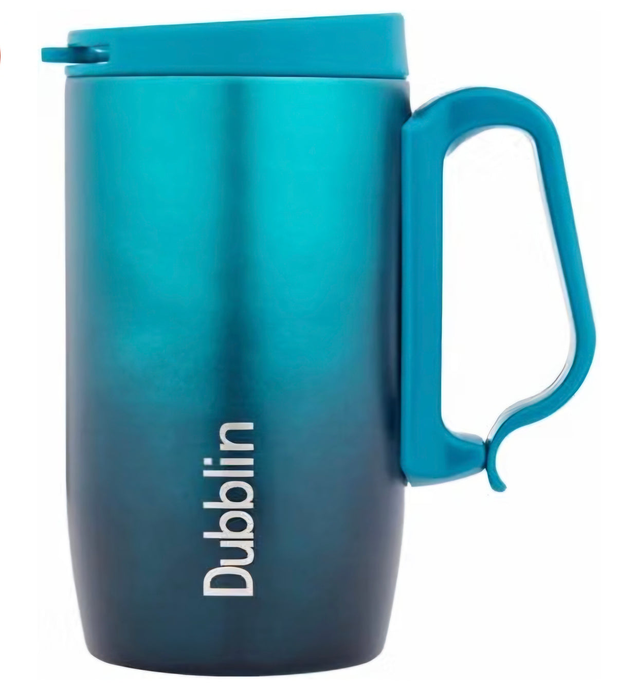 DUBBLIN Casa Stainless Steel Unbreakable Tea Coffee Mug Double Wall with Handle and Lid, Wide Mouth Mug Keeps Beverages Hot & Cold 270 ML Green