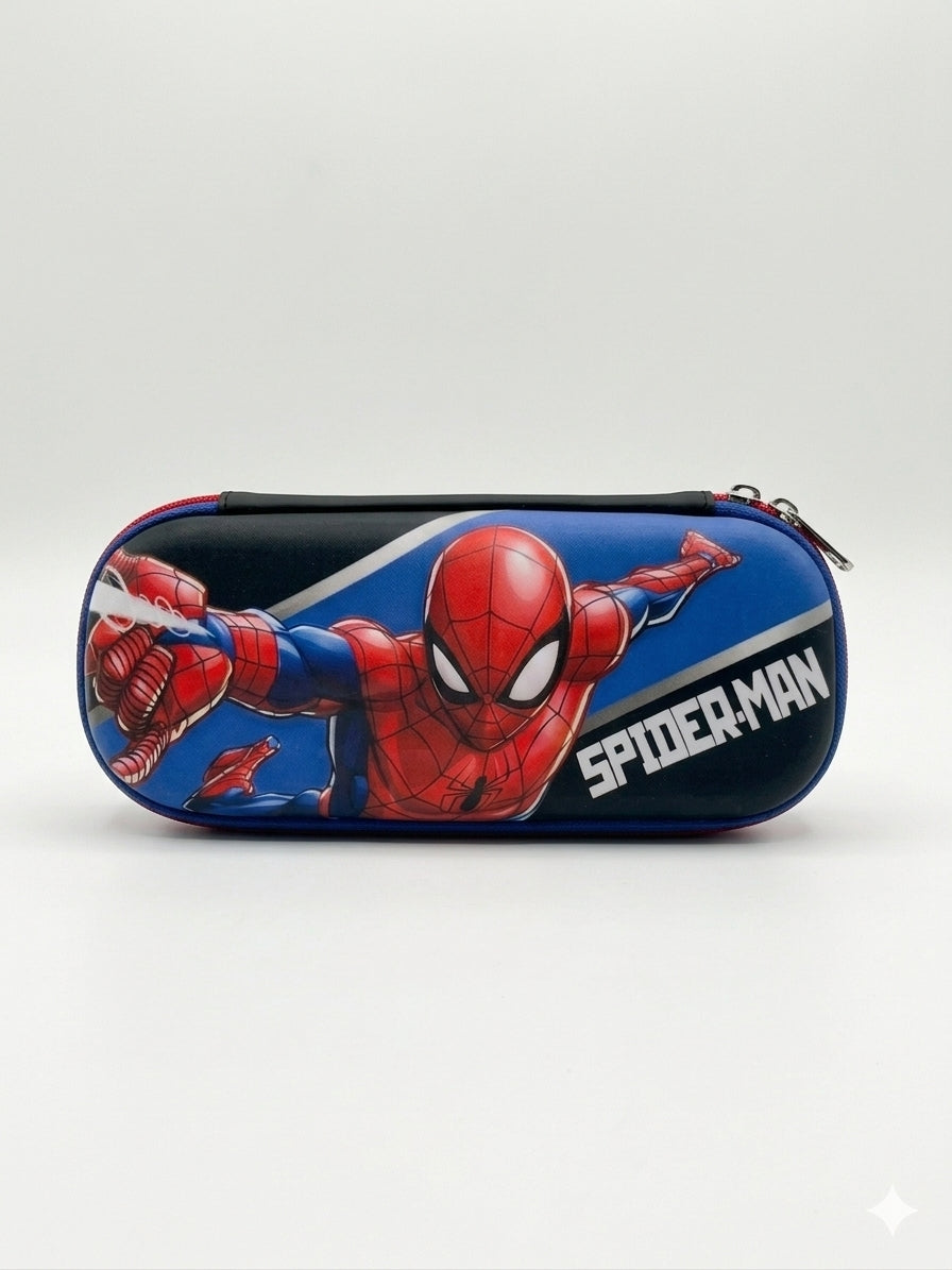 Pencil Case for Kids Boys 3D Spiderman Large Capacity Waterproof Pencil Box