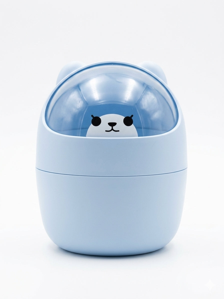 Mini Trash Can with Lid Cute Desktop Trash for Home Kitchen Office Bedroom Car