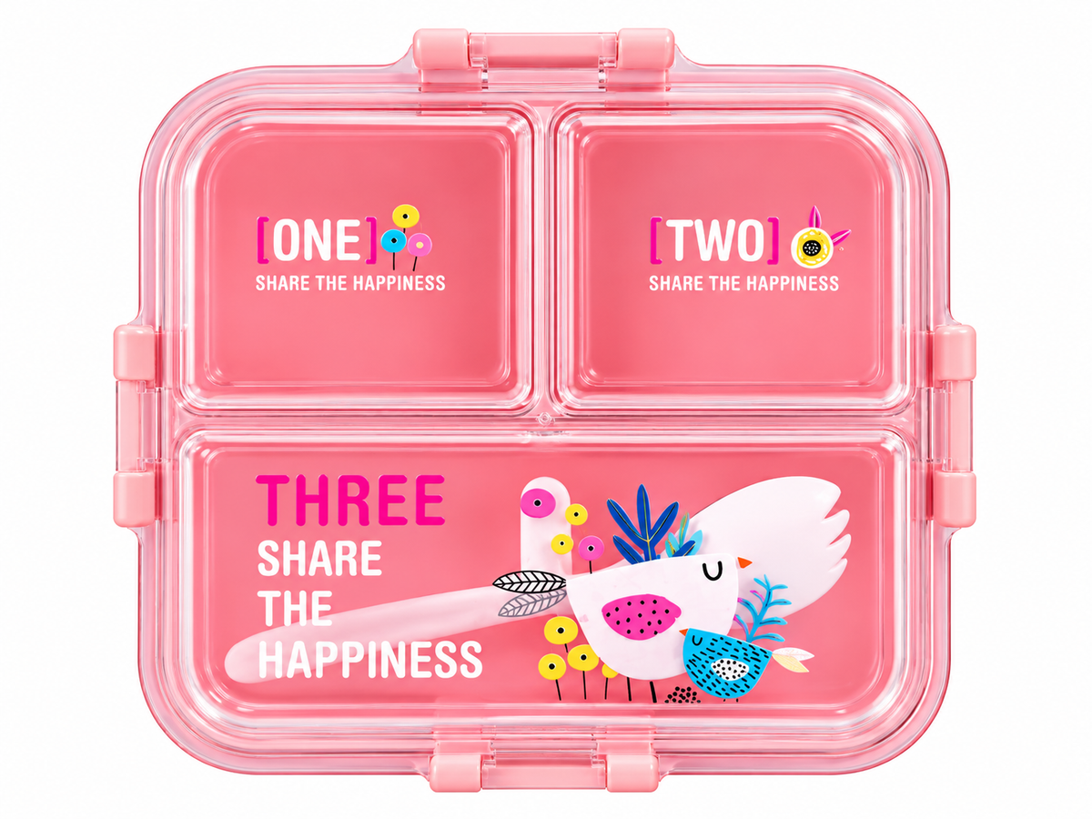 My Lunch 2 Layer Plastic Lunch Box Pink